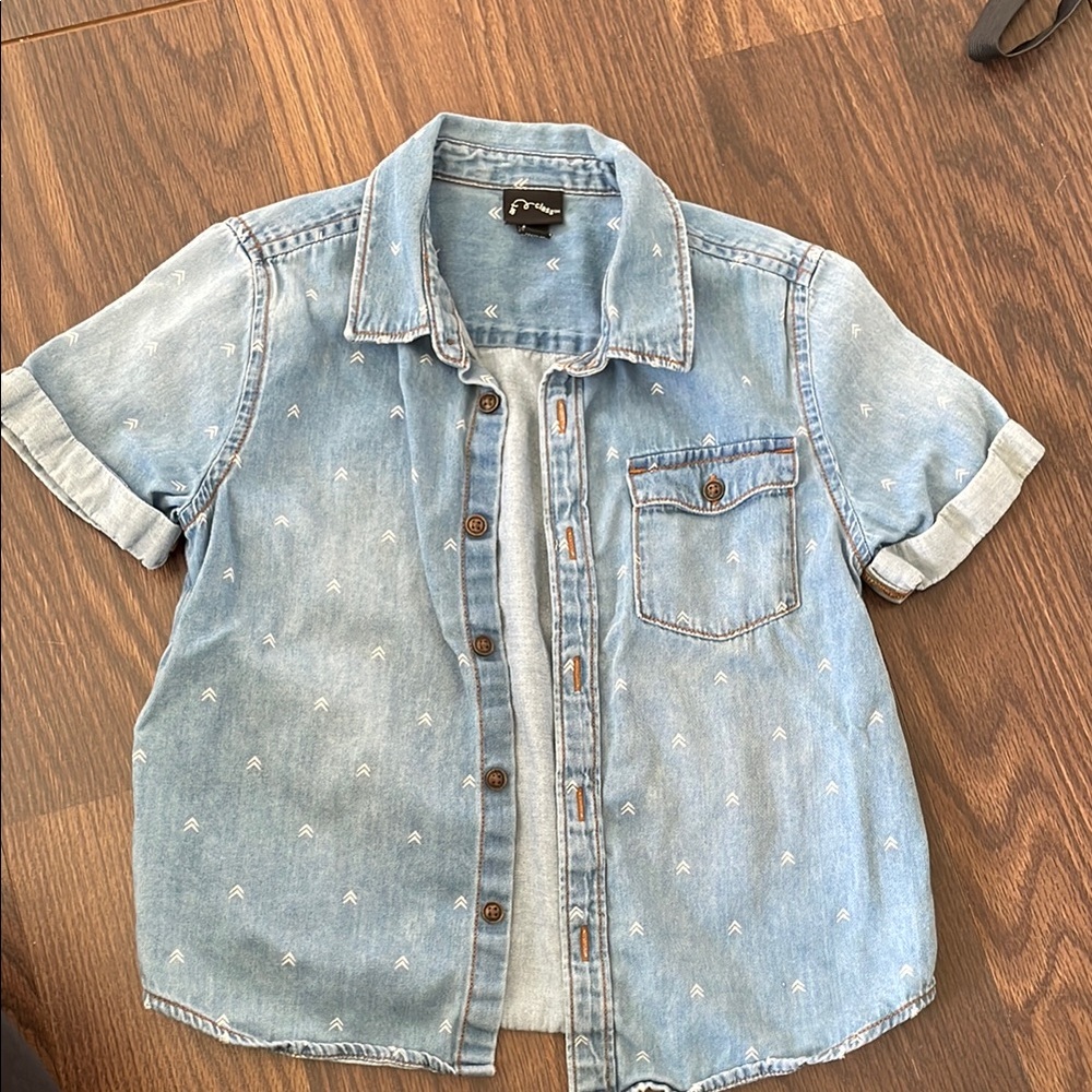 Kids Denim Short Sleeve Jacket
